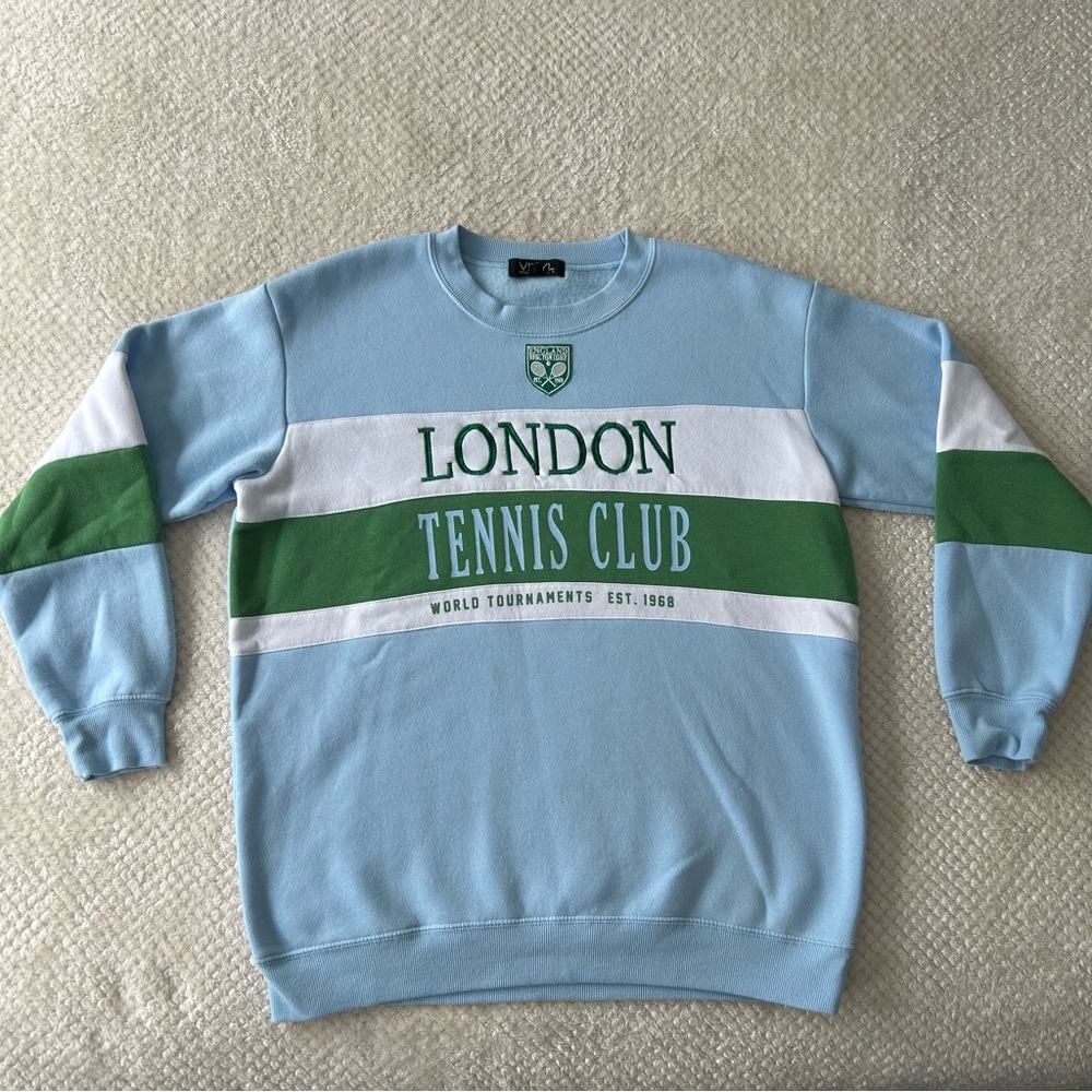Blue and Green Men's Sweater